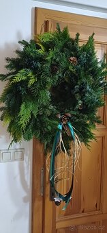 Adventní věnce, živé girlandy, svícny - 8