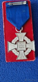 Medaile za 25let věrné služby + etue Treudiesenst-ehrenzeich - 8