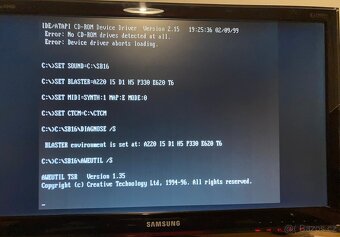 Pentium 166MMX, 192MB RAM, S3 Virge, SB AWE32 - 8
