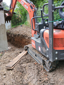 Zemní práce , půjčovna strojů,Práce minibagrem Zemní a výkop - 8