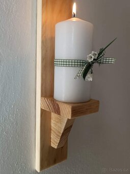 Věšáky, dekorace z masivu / Levně - 8
