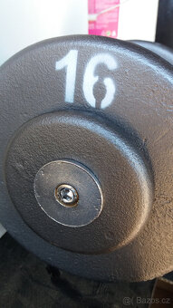 Profi pevné jednoruční činky 2 - 100kg NOVÉ - 8