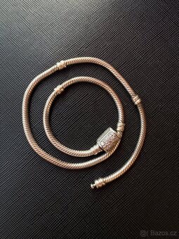 Stříbrný dvojitý náramek Pandora - 8