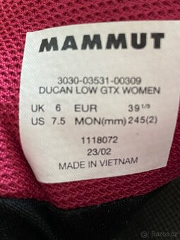 Dámské boty Mammut Ducan Low GTX, vel. 39 1/3 - 8