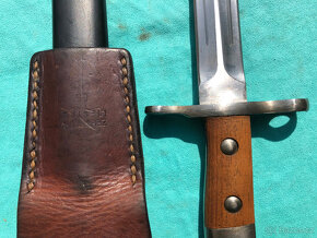 Švýcarský nožový bodák M1918 na pušku Schmidt-Rubin - 8