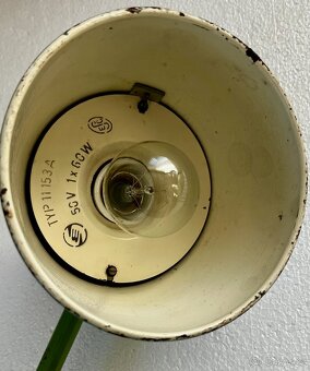 Retro průmyslová dílenská stolní lampa - 8