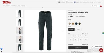 Kalhoty Fjallraven Greenland Jeans M Reg - 8