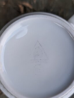 Retro porcelánový hrnek, Czechoslovakia. - 8