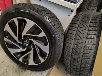 ALU kola Honda Civic 5x114,3 r16 Originál, 215/55, pneu 6mm - 8