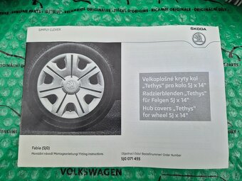 14" kryty kol (poklice) TETHYS Škoda Fabia II (5J) , Roomst - 8