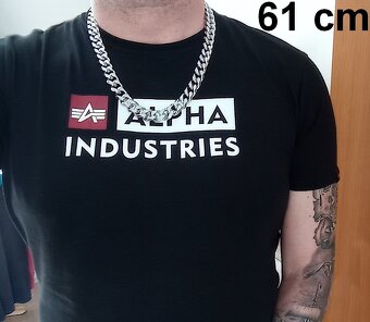 NOVÝ masivní pánský náhrdelník Pancer Silver steel š. 15 mm - 8