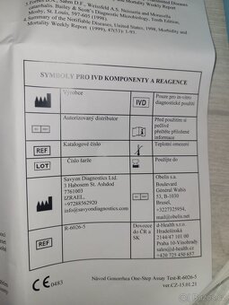 Domácí test na pohlavní choroby na kapavku 3 ks nové - 8