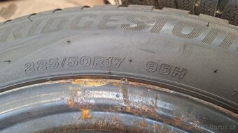 Sada disků Opel 17" 5x115 zimní pneu 225/50 R17 5-7mm Astra - 8