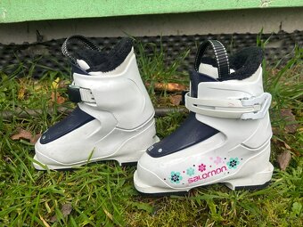 Dětské sjezdové lyže LUSTI  80 + lyžáky Salomon - 8