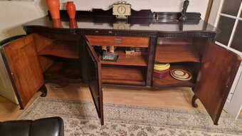 Starožitný příborník, bufet Chippendale - 8