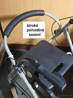 ODLEHČENÉ PROFI ALU chodítko ZÁDOVÁ opěra - 8