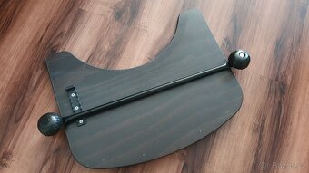 Dřevěná rostoucí židle, pult, popruhy, polstrování - 8