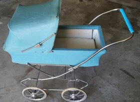 Starožitný kočárek sporták bílý - 8