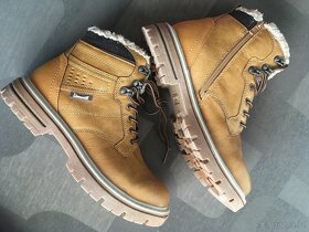 Kotníkové zimní boty s kožíškem na zip - Landrover - 8