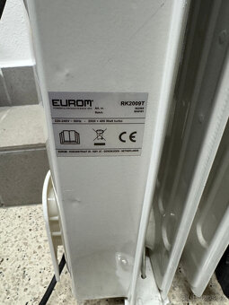 OLEJOVÝ RADIÁTOR, TOPENÍ, TOPIDLO EUROM RK 2009T 2000W - 8