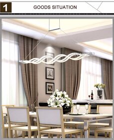 LED ZÁVĚSNÉ SVĚTLO 80W DVOJITÁ VLNA SE STMÍVAČEM - 8