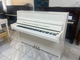 Bílé pianino Reiger Kloss se zárukou 5 let, doprava zdarma. - 8