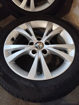 Hliníkové ráfky s letními pneumatikami 205/55 R16 5x110 Alfa - 8