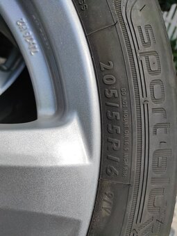 Sada kola alu disky R16 5x112 + letní pneu Dunlop 205/55/R16 - 8