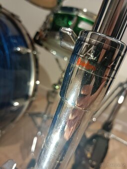 Yamaha Maple Custom+Paiste Twenty+Pearl Morgan Rose Bici - 8