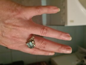 Prsten se Smaragdem a diamanty - 8