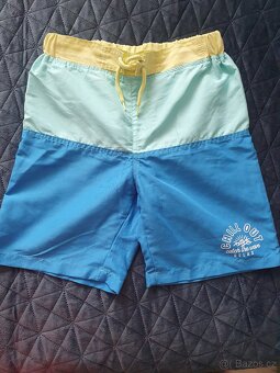 Tepláky Adidas, trička, kraťasy vel 152 - 8