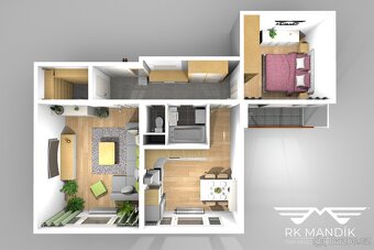 Prodej bytu 2+1, 54 m2 - Kutná Hora - Šipší, ev.č. 619A - 8