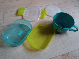 Set piknik či obědová sada modrozelená Lotton Blue - 8