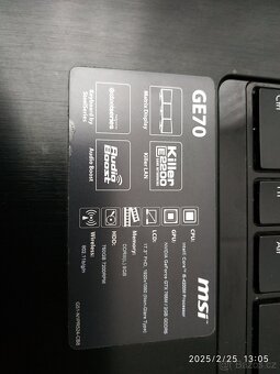 MSI GE 70 - 8