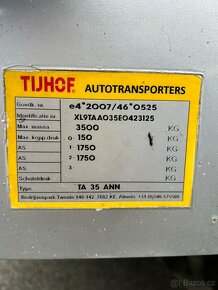 Autotransporter na přepravu těžkých aut,dodávek Tijhof - 8