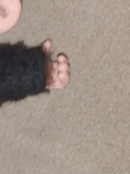 Staré pískací hračky, mončičáci, řetěz na kočárek - 8