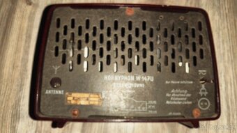 Prodám bakelitové starožitné rádio Hornyphon W147U . - 8