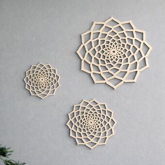 DŘEVĚNÉ MANDALY (DEKORACE) - 8