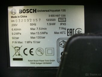 vysokotlaký čistič BOSCH UniversalAquatak 135 - 8