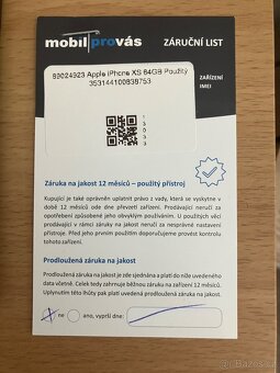 iPhone XS 64 GB – plně funkční, záruka. - 8