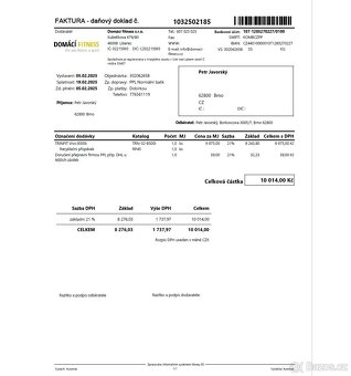 Prodám kvalitní magnetický rotoped TRINFIT VIVO B500I - 8