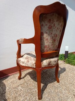 Sedací souprava, sofa, 2 křesla, stolek, baroko - 8