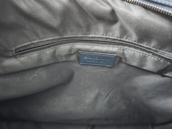 Pánská kožená taška Baldinini tmavě modrá - 8