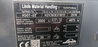 LINDE H30T-02 SLEVA triplex, boční posuv,volný zdvih - 8