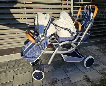 DeCuevas 80337 Skládací kočárek pro dvojčata panenky 3 v 1 - 8