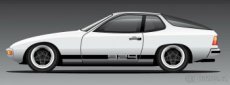 Porsche 924 944 replika polepů - 8