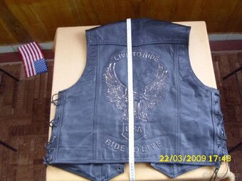 Kožená vesta Sodager Live To Ride - 8