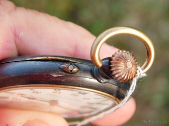 Starožitné kapesní brynýrované kapesní hodinky CHRONOMETRE - 8