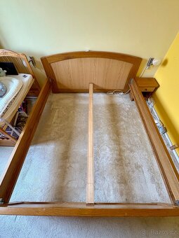 SLEVA Prodám kvalitní dubovou postel 220x190 z masívu - 8