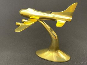 Socha bronz/mosaz Letadlo - 8